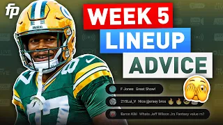 Week 5 Start or Sit Advice | Waiver Stashes, Trades and More (2023 Fantasy Football)
