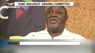 ANC outraged at SABC parliament walkout