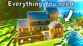 The Ultimate Minecraft Survival House YOU Can Build🏠😱