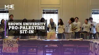 ‘Not enough to wish for a better world’: Pro-Palestine sit-in at Brown University