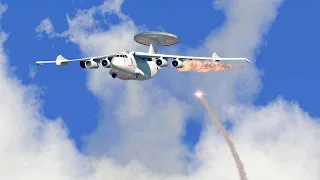 AMBUSH! Ukraine's missile hits $430 million Russian A-50 airborne early warning and control plane!