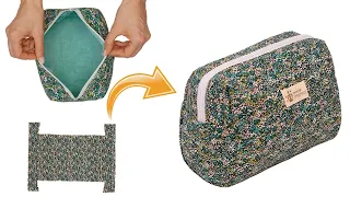 How to sew a makeup bag in the simplest way!