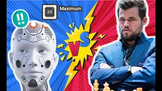 Magnus Carlsen frente a la computadora máxima de Chess.com