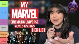 My Marvel Cinematic Universe Movies & Shows Tier List