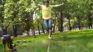 Moscow, slackline step2