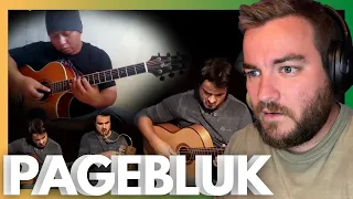 Pagebluk | Alip Ba Ta | Andrea Pistilli | Fingerstyle cover | First time reaction