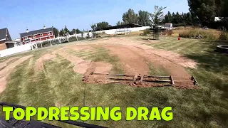 TOP DRESSING drag mat. LAWN LEVELING