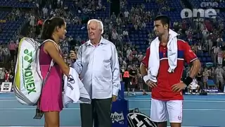 Ana Ivanovic Novak Djokovic post match interview