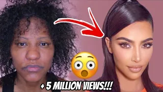 Kim Kardashian Makeup Transformation  Cirugía Plástica  #makeuptutorial