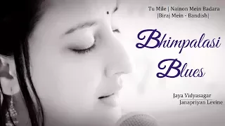 Bhimpalasi Blues - Tu mile | Nainon mein Badra | Biraj mein | Jaya Vidyasagar Ft. Janapriyan Levine