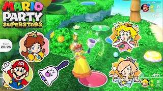 Mario Party Superstars - Daisy vs Mario vs Peach vs Rosalina - Yoshi's Tropical Island