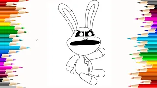 Coloring Hoppy Jumper from Smiling Creatures | Poppy Playtime: Chapter 3 Tutorial