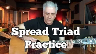 Spread Triad Practicing On The Guitar