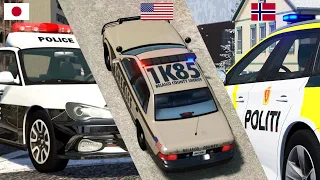 Police Chases from Around the World 3 | BeamNG.drive