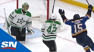 St. Louis Blues Score On First Shot Of Game 1 As Robby Fabbri Beats Ben Bishop Five Hole