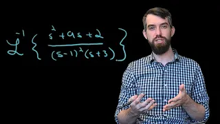 Inverse Laplace Transform Example using Partial Fractions