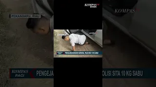 Ini Detik Detik Polisi Kejar Bandar Narkoba di Riau! 10 KG Sabu Disembunyikan di Bagasi #shorts