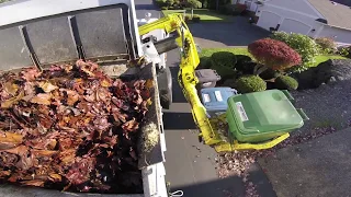 Curbtender Hopper Packing Leaves Part 1