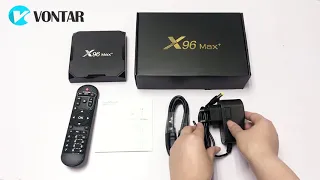 X96 MAX Plus Android 9.0 TV Box Amlogic S905X3 Quad Core Dual Wifi BT H.265 8K  Support Youtube