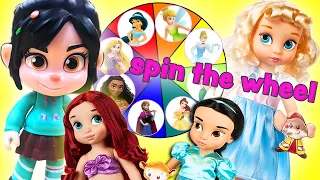 Vanellope's Spin The Wheel Game! With Surprise Gifts for The Princesses! | Princess World