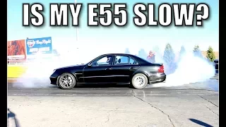 I took my Modified E55 AMG to the Quarter Mile Drag Strip! Unexpected results!