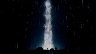 Interstellar | Main theme 1 hour with background rain