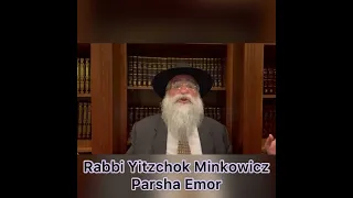 Rabbi Minkowicz Weekly Torah Lesson Parsha Emor