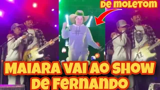 Maiara fez surpresa no SHOW de Fernando e Sorocaba em Buritama/SP e SURPREENDE fãs com DANÇA: Veja