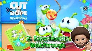Cut the Rope Remastered - Book 2 - Experiments Full Walkthrough with Pink Stars | Apple Arcade