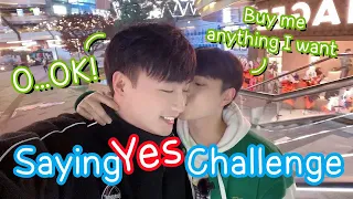 Saying YES To My Cute Boyfriend For 24 hours Challenge [Gay Couple Lucas&Kibo BL]