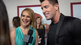 Jeremy Camp and wife Adrienne Camp at I Still Believe Red Carpet