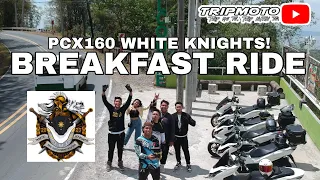 Breakfast ride with PCX160 White Knights | TripMoto | Honda | Cafe Katerina | Marilaque