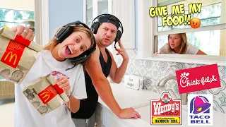 WE TURNED OUR HOUSE INTO A FAST FOOD DRIVE THRU RESTAURANT!!