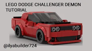LEGO Dodge Challenger Demon Speed Champions MOC Tutorial