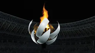 Tokyo 2020 Olympic cauldron by Nendo