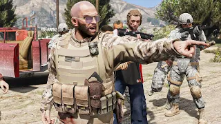 GTA 5 - ARMY🎖️Trevor vs The Lost MC Gang Showdown!(ARMY Gang War Rampage)