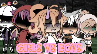 Girls vs Boys singing battle Gacha life 💚part 7💚