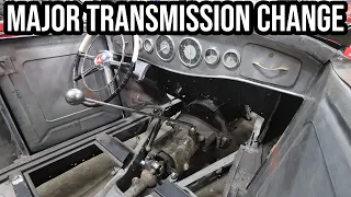 Installing A 37 Lasalle Transmission Into The Sweet Heart Roadster
