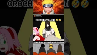 Naruto squad reaction on OROCHIMARU girl 🤣🤣 #short #naruto #parody