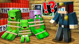 Who KIDNAPPED Mikey FAMILY ? JJ Became POLICE MAN and Start INVESTIGATION !  - Minecraft (Maizen)