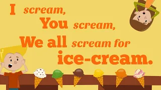 Tongue Twister︳I scream, you scream, we all scream for ice-cream!    ︳ea sound  ︳English  for kids