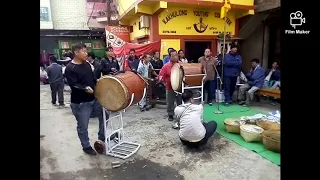Kabui traditional drum beating