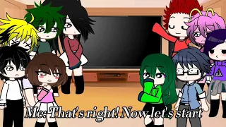 Bnha character react to Todoroki and Bakugou singing arcade/Gacha club/anime Bnha/Pause to read