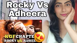 KGF CHAPTER 2 END FIGHT SCENE REACTION | ROCKY vs  ADHEERA  | Rocking star yash