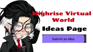 Highrise Virtual World Ideas Page