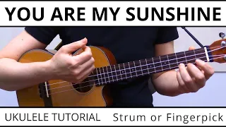 4 Beautiful Ways To Play You Are My Sunshine On Ukulele 🌞 Easy Beginner Strumming To Fingerpicking!