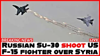 CRAZY Russian Su-30 Fighter Takes on US F-15 Fighter Over Syria
