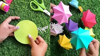 DIY Paper Umbrella ☔ | Origami Umbrella | SatArtDayy | Colorful Window Decoration | Paper Chathrii💕