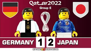 Germany vs Japan 1-2 • World Cup 2022 Qatar - Group E | All Goals & Highlights Lego Football