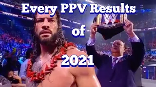 Every PPV Results of 2021